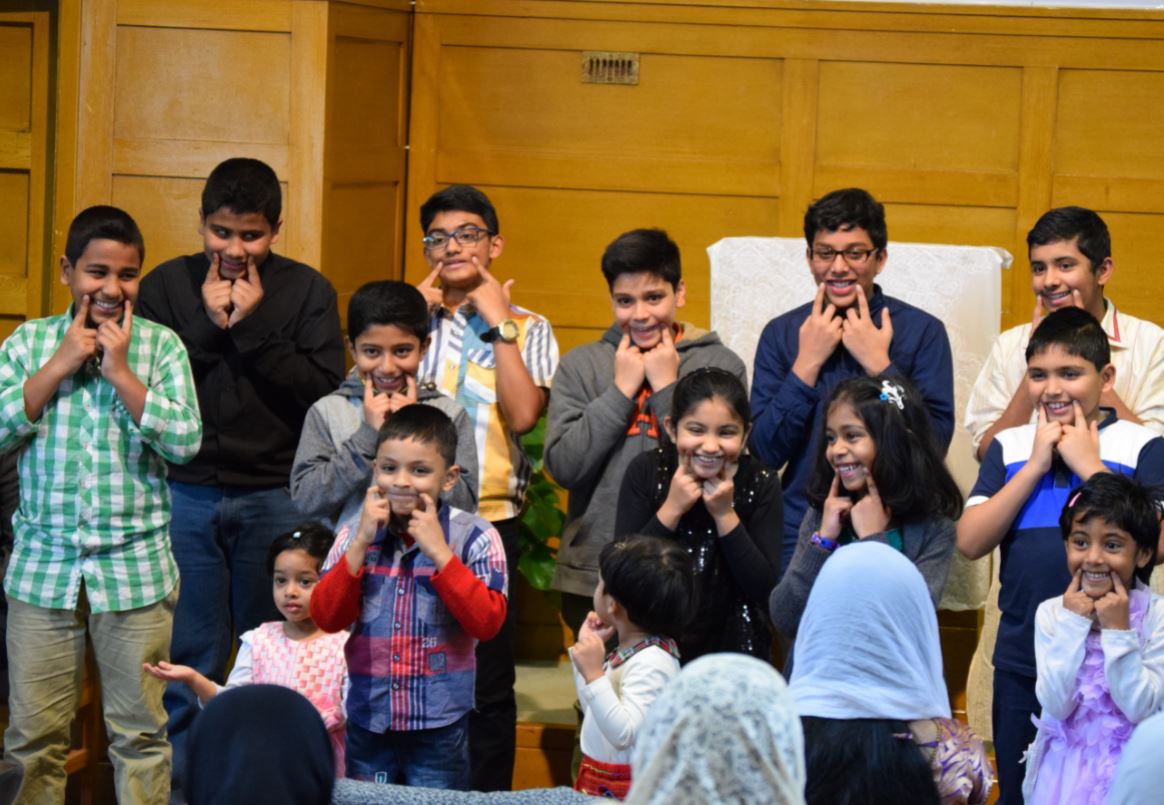 Children in Sunday School class