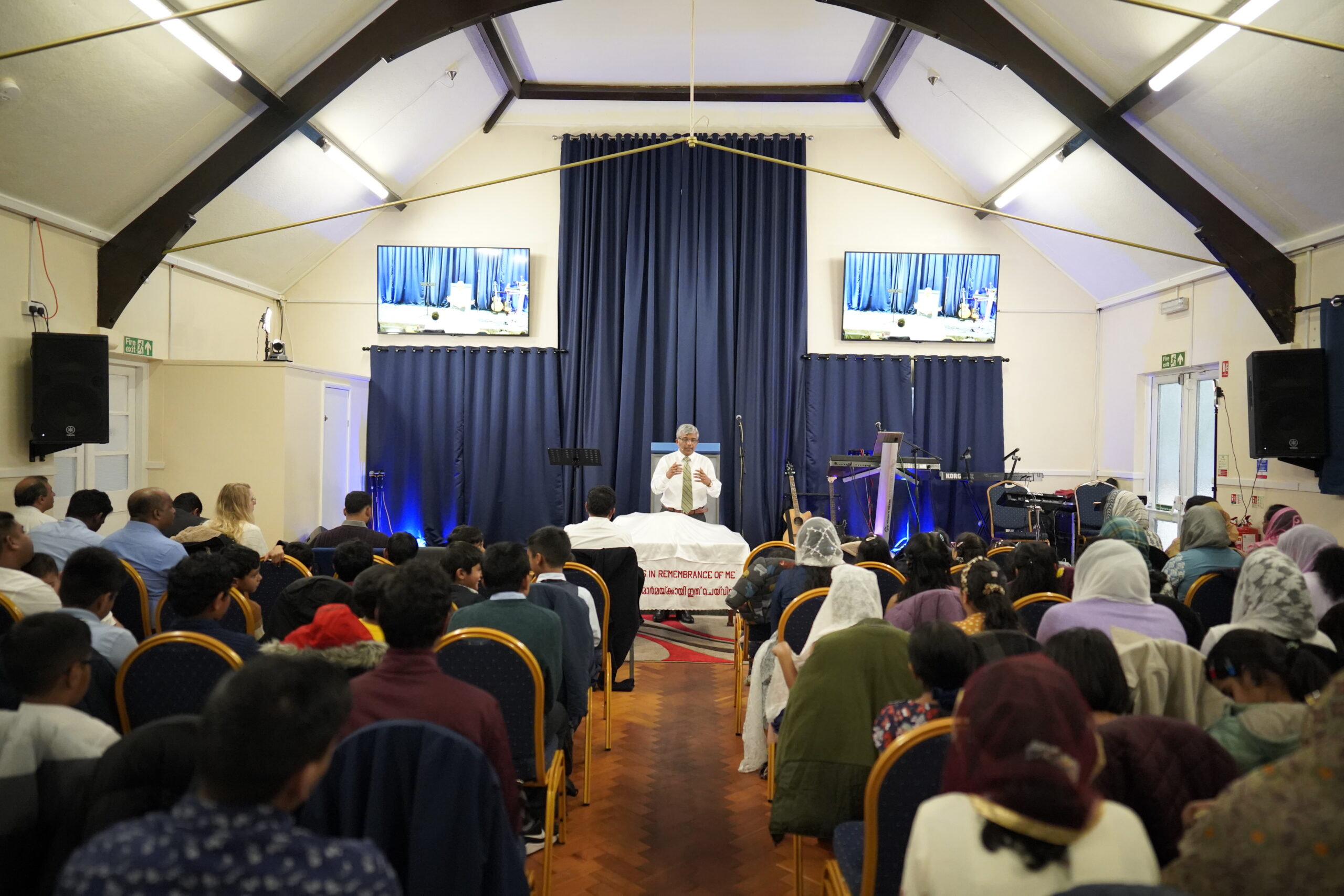Mission work presentation at church